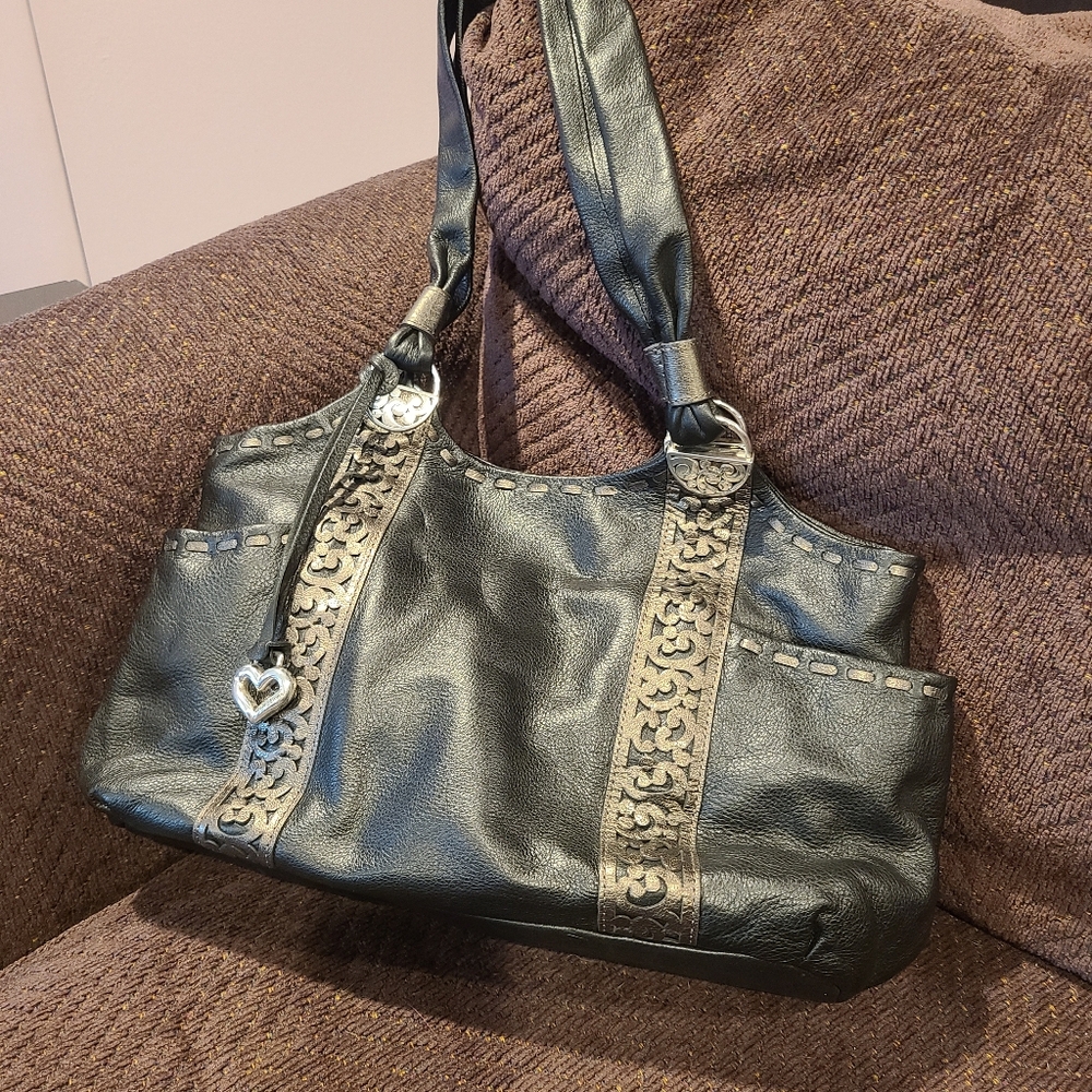 Brighton Callie Black Pewter Tote